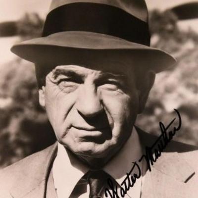 Walter Matthau signed promo photo 