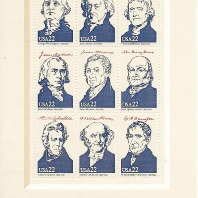 Presidents of the United States: I Souvenir Stamp Sheet