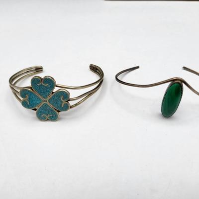 Two Vintage Cuff Bracelets