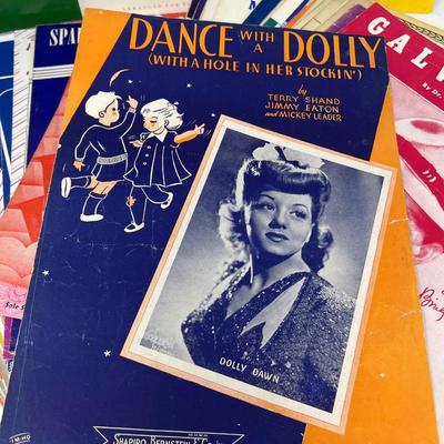 Old Piano Single Sheet & Christmas Music Books