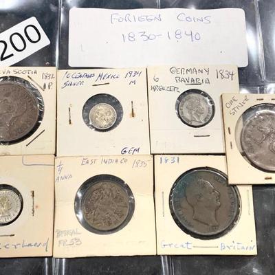 Foreign Estate Coin Lot (1830-1840)