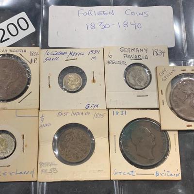 Foreign Estate Coin Lot (1830-1840)