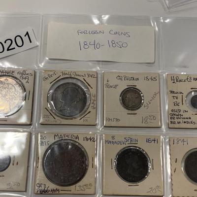 Foreign Estate Coin Lot (1840-1850)