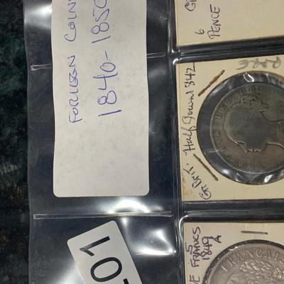 Foreign Estate Coin Lot (1840-1850)