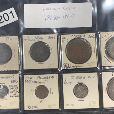 Foreign Estate Coin Lot (1840-1850)