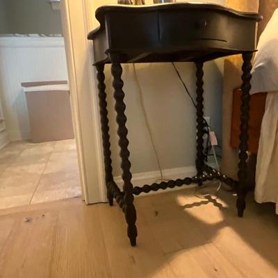 English Barley Twist Single Drawer Side Table