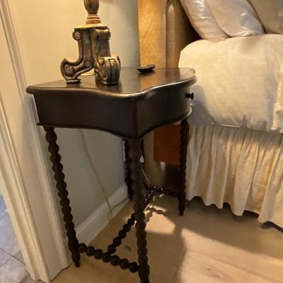 English Barley Twist Single Drawer Side Table