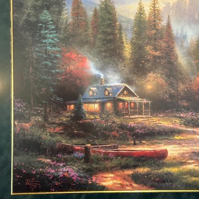 THOMAS KINKADE "THE END OF A PERFECT DAY III" W/COA