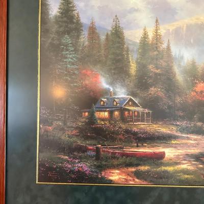 THOMAS KINKADE "THE END OF A PERFECT DAY III" W/COA