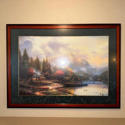 THOMAS KINKADE "THE END OF A PERFECT DAY III" W/COA