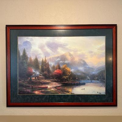 THOMAS KINKADE "THE END OF A PERFECT DAY III" W/COA