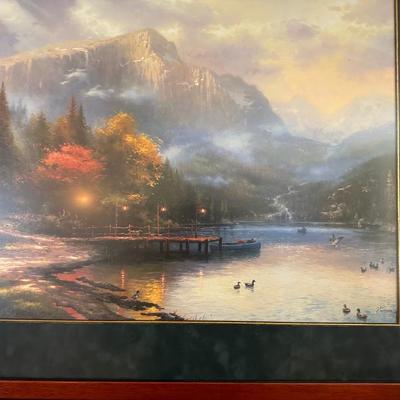 THOMAS KINKADE "THE END OF A PERFECT DAY III" W/COA
