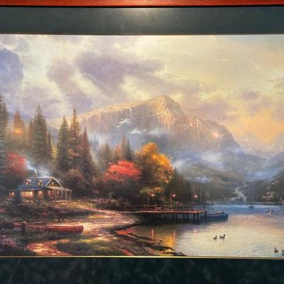 THOMAS KINKADE "THE END OF A PERFECT DAY III" W/COA