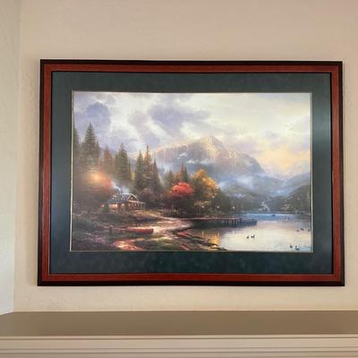 THOMAS KINKADE "THE END OF A PERFECT DAY III" W/COA