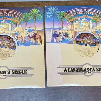 Donna Summer and Village People 33RPM Singles