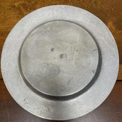 Vintage Passover Seder Plate Metal Pewter Pesach Judaica Israel