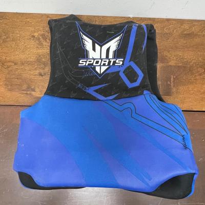 HO SPORTS Youth USCG Approved Boys Life Swimming Boating Vest 50-90 Lbs BlackBlue