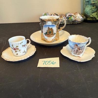 Trio of tea cups