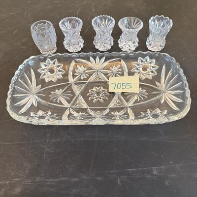 Toothpick holders and relish dish
