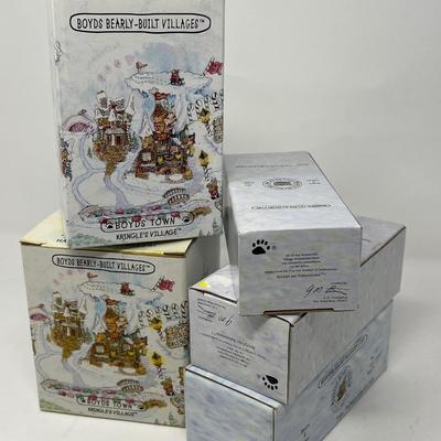 Boyds Bears Figures, Igloo and Sugar Plum Pavilion