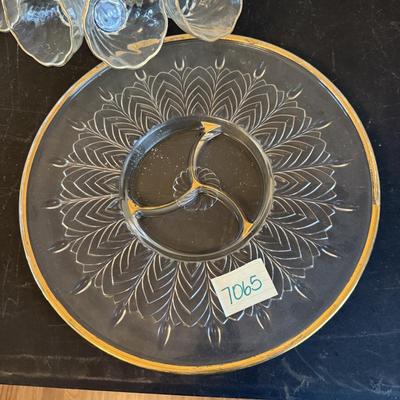 Punch bowl & serving tray just in time for the holidays