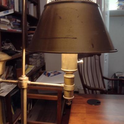 Brass Tole Style Floor Lamp- Approx 55 1/2" Tall