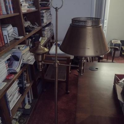 Brass Tole Style Floor Lamp- Approx 55 1/2" Tall