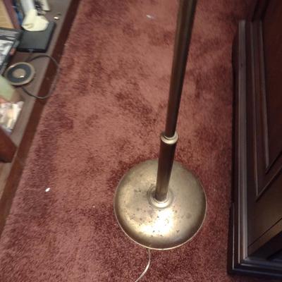 Brass Tole Style Floor Lamp- Approx 55 1/2" Tall