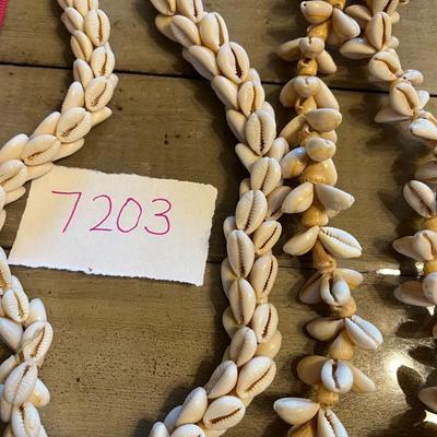 Seashell necklaces