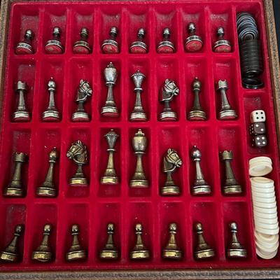 Vintage Italfama Chess/Backgammon Set
