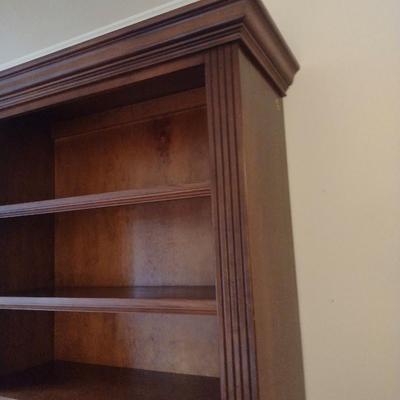 Wooden Bookcase with Adjustable Shelves- Approx 40" Wide, 15 1/2" Deep, 82" Tall