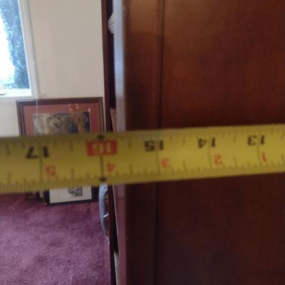 Wooden Bookcase with Adjustable Shelves- Approx 40" Wide, 15 1/2" Deep, 82" Tall