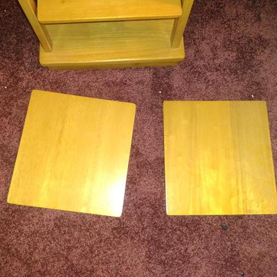 Wood Finish Side Table with Drawer
