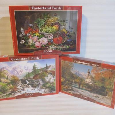 8 Sealed Puzzles - 3 Casterland & 5 Misc Choice 30/32 (See All Pictures)