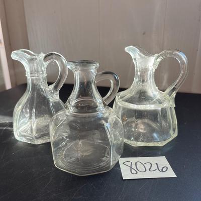 Trio of cruets