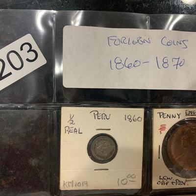 Foreign Estate Coin Lot (1860-1870)