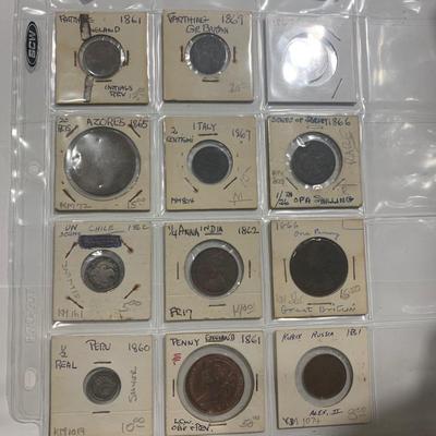 Foreign Estate Coin Lot (1860-1870)
