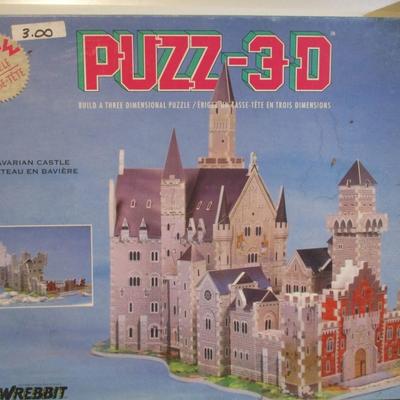 Vintage 3 D & Art Gallery Pre Owned Puzzles (See All Pictures)