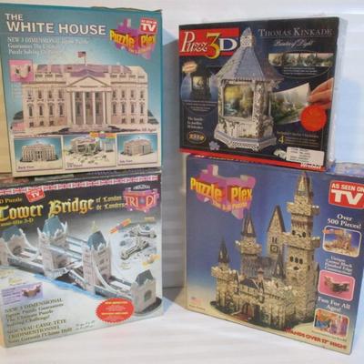 Vintage 3 D & Art Gallery Pre Owned Puzzles (See All Pictures)