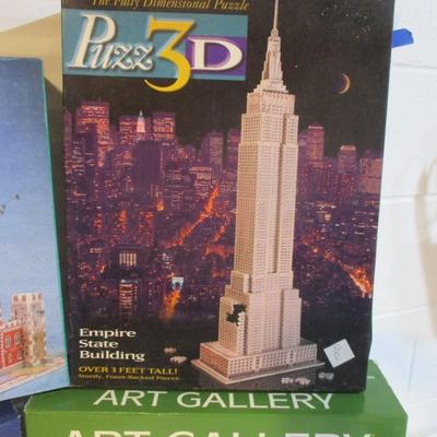 Vintage 3 D & Art Gallery Pre Owned Puzzles (See All Pictures)