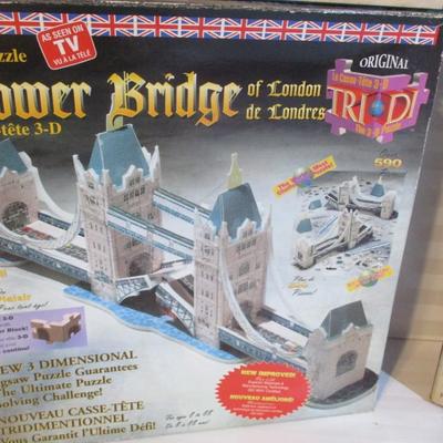 Vintage 3 D & Art Gallery Pre Owned Puzzles (See All Pictures)