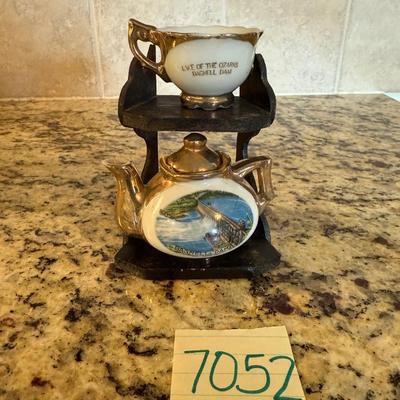 Bagnell Dam small teacup & pot