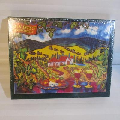 Silk Effect Sealed Jigsaw Puzzle A Cabernet Day