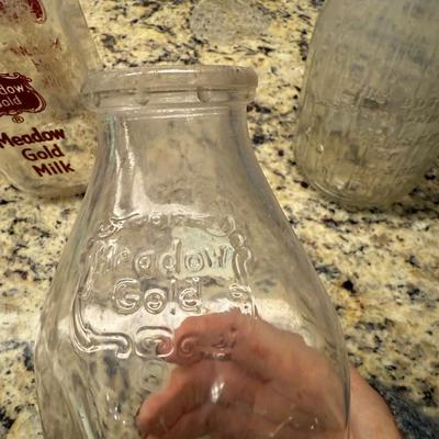 Milk bottles