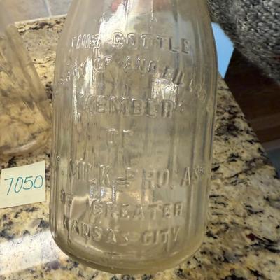Milk bottles