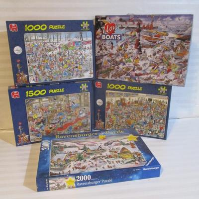 9 Sealed Puzzles - 7 Jumbo Jan Van Haasteren - 1 Ravensburger 1 Mike Jupps's Puzzle (See All Pictures) Choice 44/45