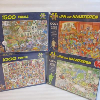 9 Sealed Puzzles - 7 Jumbo Jan Van Haasteren - 1 Ravensburger 1 Mike Jupps's Puzzle (See All Pictures) Choice 44/45