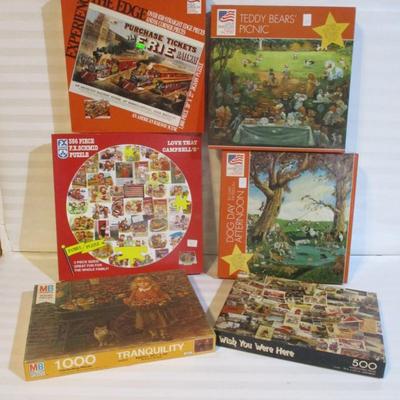 12 - Vintage Puzzles - The Tranquility Puzzle Is Sealed Choice 46/48 (See All Pictures)