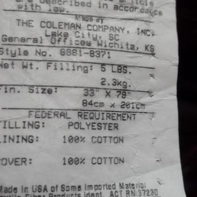 Coleman Sleeping Bag