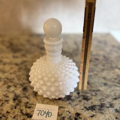 Fenton hobnail perfume bottle
